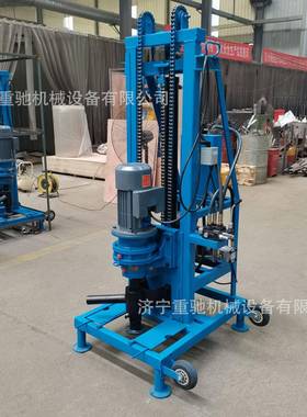 程用10米电动打井岩机小型快工速液压取水0钻机小型XJK轮式石钻井