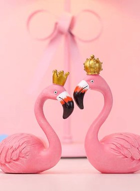 INS创意儿童摄影道具火烈鸟小摆件现代简约家居装饰拍照实景道具