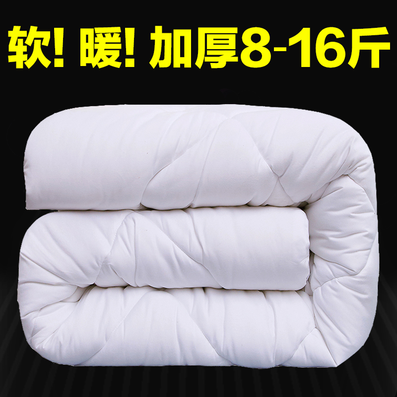 九孔被子冬被全棉加厚保暖太空丝绵被酒店被芯12冬天单人双10斤16