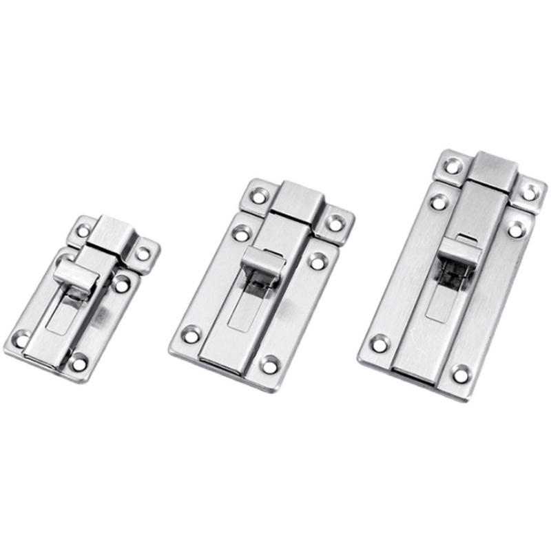 不锈钢304插销HHMSQ50/HHMSQ65明装通用角扣门栓锁扣