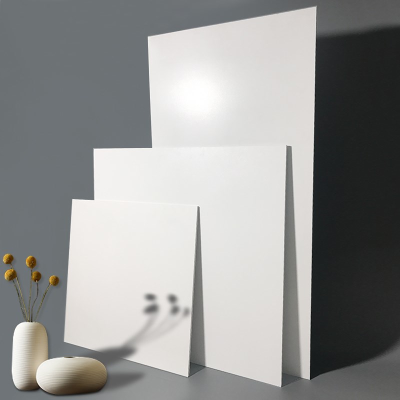 简漫 多面哑光通体纯白色地砖 柔光微水泥客厅Q卫生间厨房厕所瓷