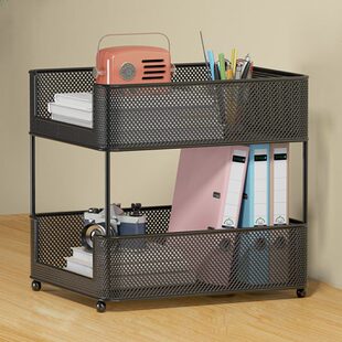 学生书桌上小型书架儿童收纳办公桌面置物架子家用多层简约书柜