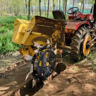 果园开沟机施肥农田挖沟机灌溉草莓葡萄生姜大葱种植器四轮开槽机
