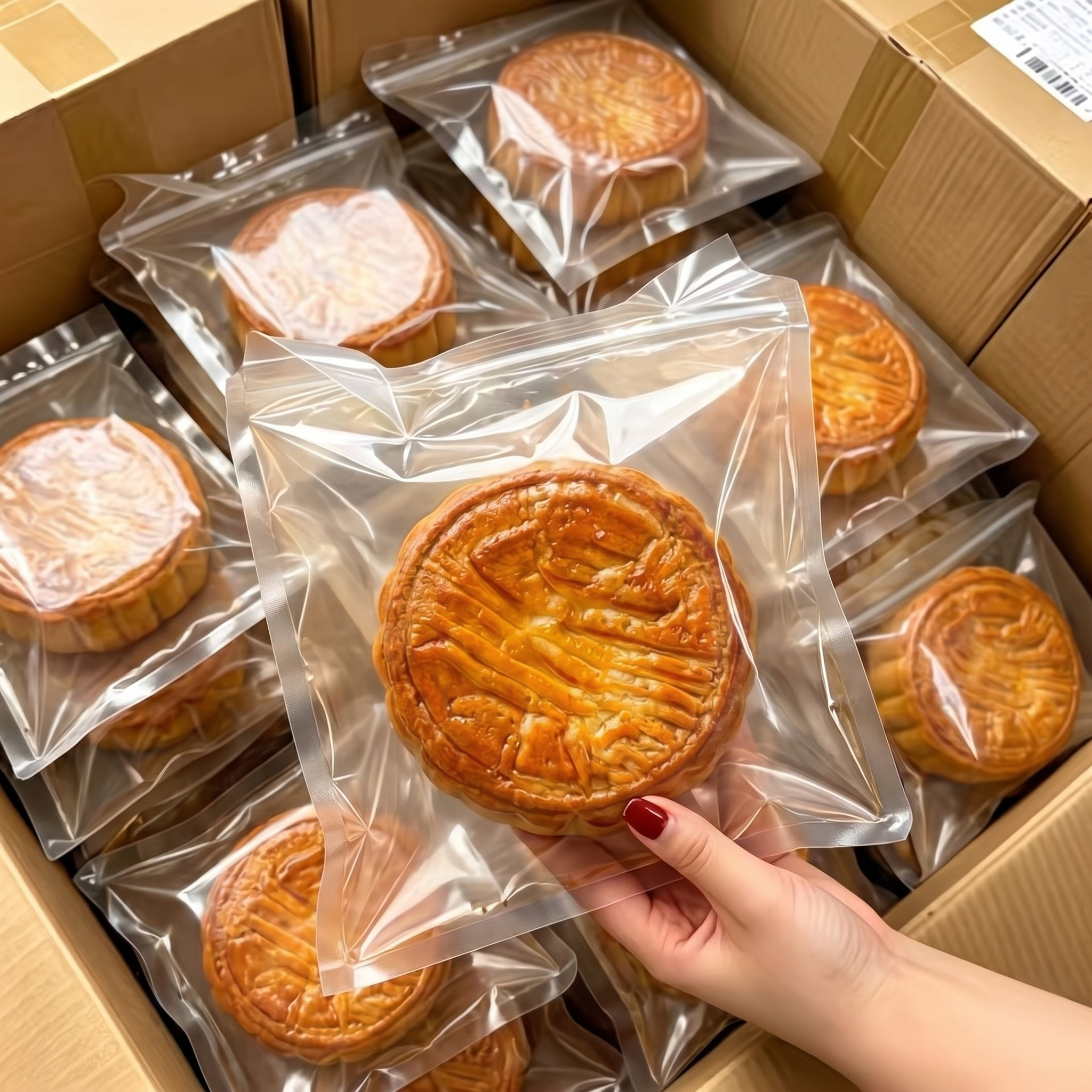 大块装】正宗蛋月烧网红蛋月烧五仁红枣蛋黄味零食糕点解馋美味