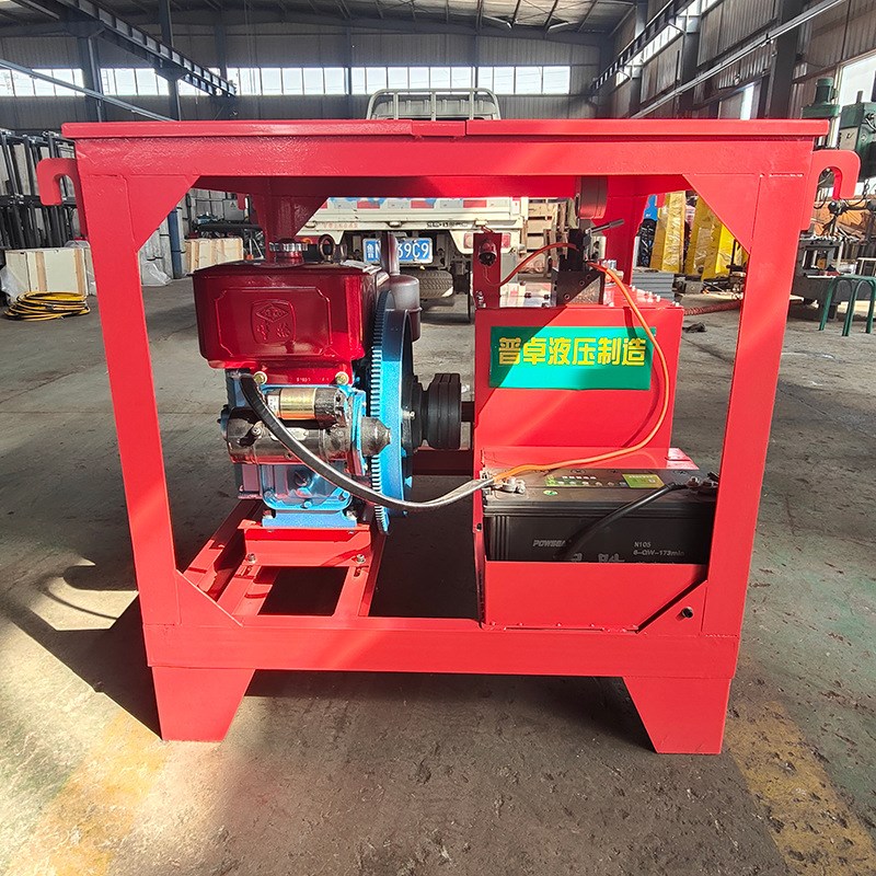 液压泵站 劈裂棒劈裂机泵站运行稳定持续耐用超高液压柴动泵站