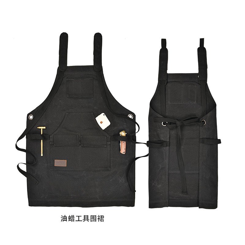 新款防水防油工具围裙耐磨木匠油漆工帆布 围裙工作室工匠围裙