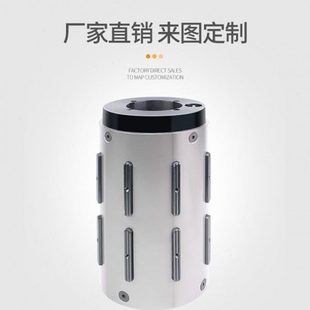 气胀套3转6寸英寸钢制气胀轴转接套瓦片式铝合金气涨套胀紧套