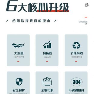 正宗大明Y100不锈钢深井泵家用单相潜水电泵高扬程无塔加压井水泵