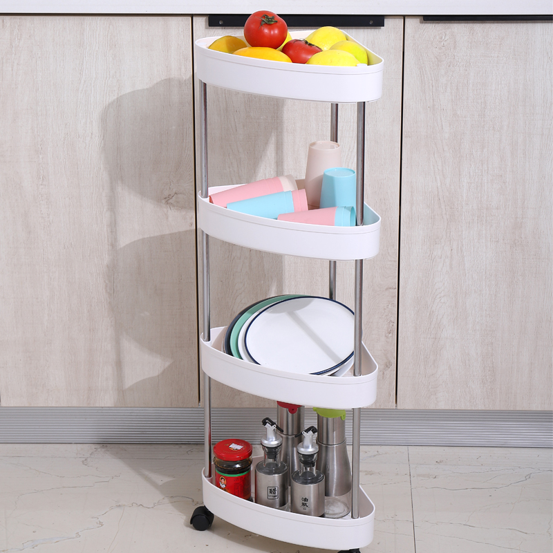 卫生间浴室三角置物架落地式w厕所收纳架塑料洗澡间墙角角落三角