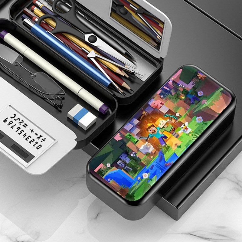 我的世界多功能i学生文具盒男女生大容量小学初中收纳盒笔盒笔袋