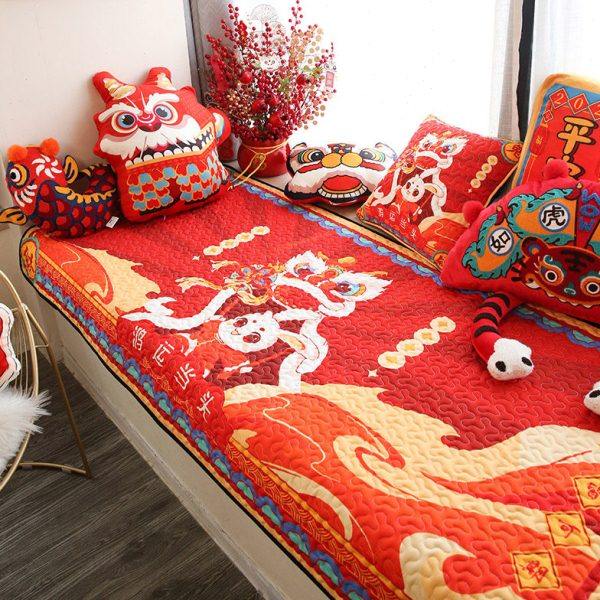敏顺新年网红飘窗垫子喜庆吉祥2023年新款阳台垫子防滑四季通用,居家布艺,飘窗垫,淘宝优惠券,粉丝福利购,淘宝优惠卷
