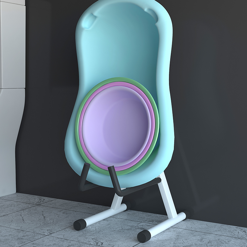 脸盆架可折叠盆子收纳神器卫生间C浴室盆架置物架落地放洗澡盆架