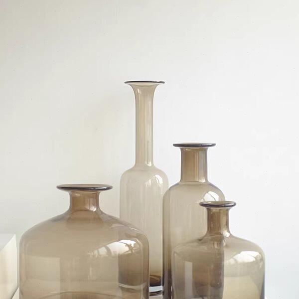 简约客厅文艺北欧简约茶几装饰玻璃花瓶