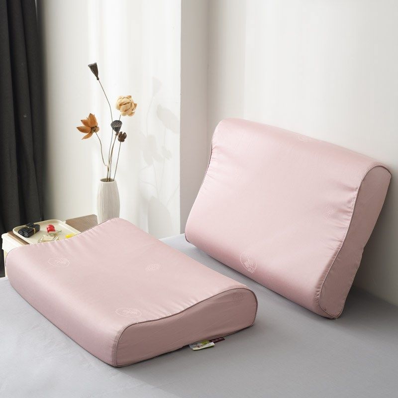 乳胶枕头护颈椎艾草助睡眠枕记忆枕橡胶枕芯一对拍2家用男孩女孩