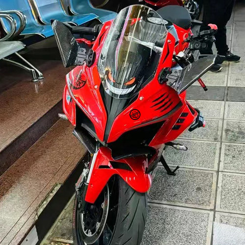 适用于钱江赛550S改装下唇RH定风翼后视镜前唇大牛带灯倒车镜配件