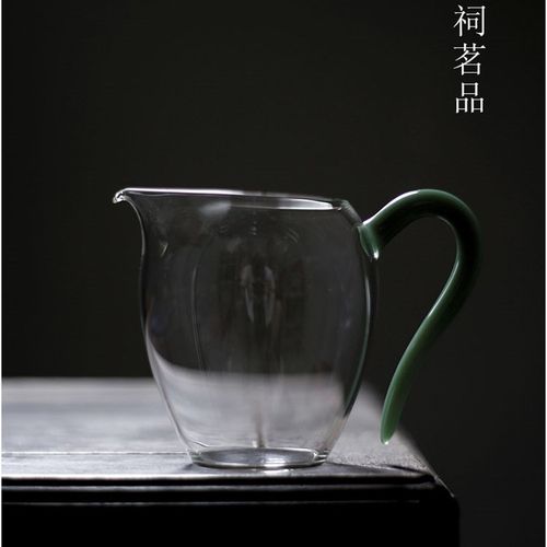 韩祠茗品 高透耐热玻璃公道杯功夫茶分茶器蛋盅公杯高档鹰嘴匀杯