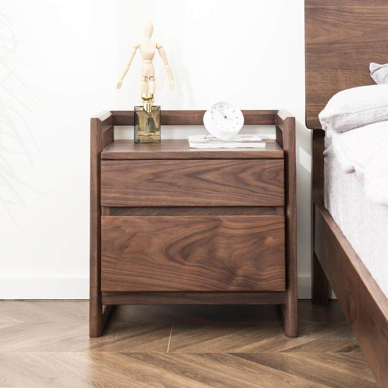 北欧黑胡桃全卧室床边储物柜抽屉斗柜实木床头柜,电子元器件市场,其它元器件,淘宝优惠券,粉丝福利购,淘宝优惠卷