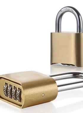 大号不锈货钢黄底开防雨户水防锈外门仓库室外HT506车密铜码锁挂