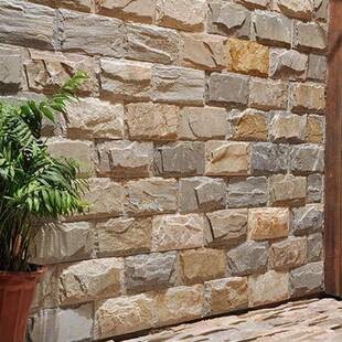 石天文396化石室外围墙花园庭院然花景岗岩仿蘑菇背墙瓷砖别墅外