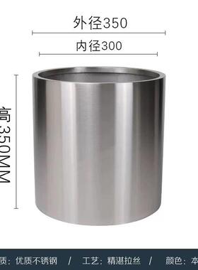 户外不锈钢花圆现代啡种植箱市政咖店箱不锈钢EXN花形盆