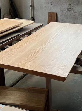 面北红橡木桌梯板实木美桌DFP板窗台板楼板橱柜台面吧台板白橡木