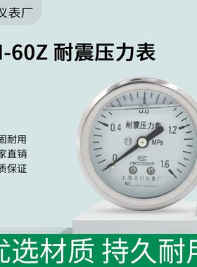 YN-60轴YN-60Z震不带边耐压力向表Z背出式抗震油压表液压表YN60Z