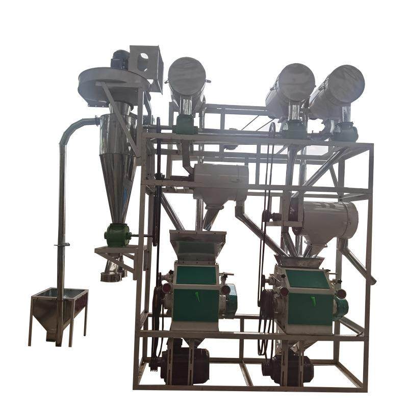 双机一次净小麦面粉机荞麦莜麦玉米杂粮用磨面设备粮食加工机械
