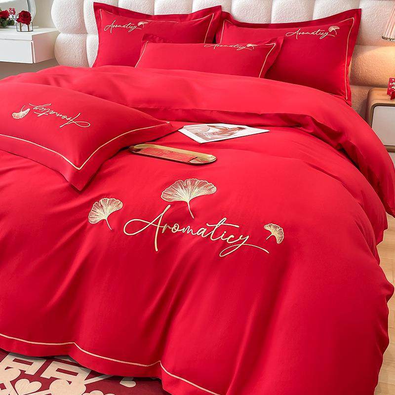 大红色婚庆四件套喜庆婚被套高级感新婚礼床单床笠结婚嫁床上用品,农用物资,其他肥料,淘宝优惠券,粉丝福利购,淘宝优惠卷