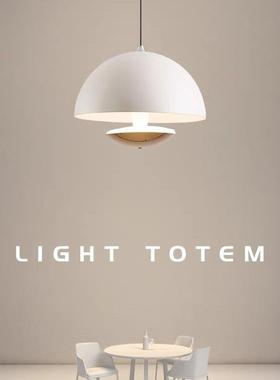 感应升降伸缩床头小吊灯花苞VP1轻奢主卧室奶油风现代简约吊线灯