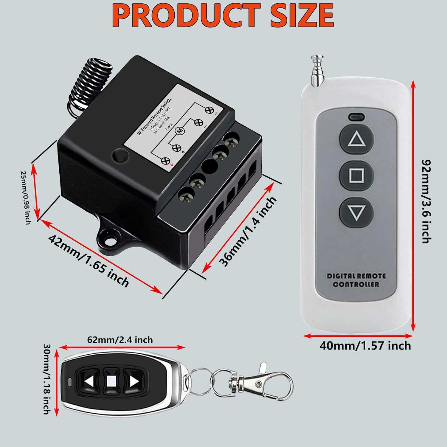 Forward Reverse Switch Working Voltage DC12V to 24V,Linear A