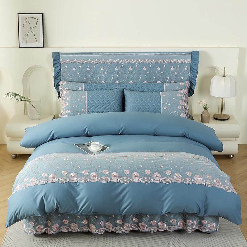 纯棉床裙款四件套全棉被套床罩夹棉加厚床上用品蕾丝花边枕套,模玩/动漫/周边/娃圈三坑/桌游,模型制作工具/辅料耗材,淘宝优惠券,粉丝福利购,淘宝优惠卷