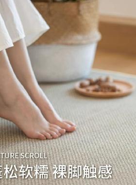 级素色地毯客厅轻2023.11.奢高大宅防防污沙水发毯茶室几卧床边毯