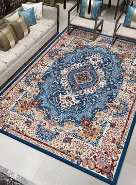 β客厅毯茶几毯加F77J7TS9厚其仿羊绒斯手地工棉麻地毯复古波土耳