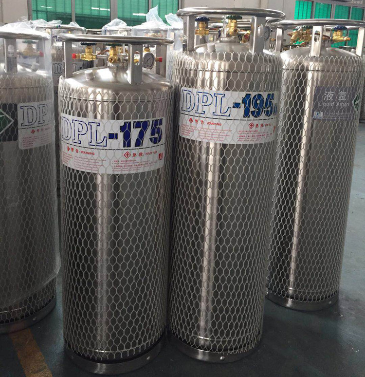供应江西华特液态氧杜瓦罐低温绝热气瓶合适鱼车供氧175L-1.4Mpa