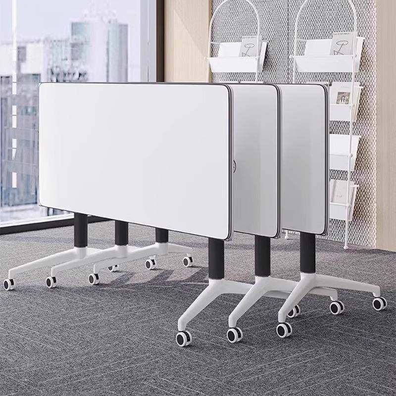 会议桌可折叠拼接培训桌可移动办公桌带轮子长条桌组合辅导班课桌