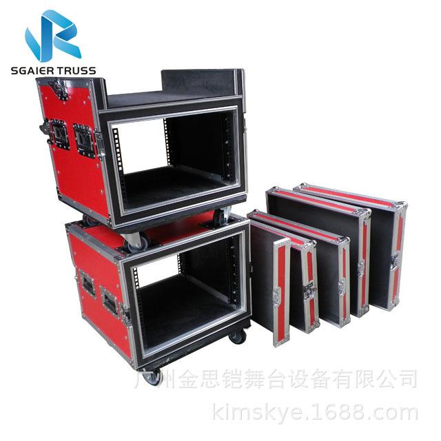 航空机箱黑色空箱铝合金器材箱调音台u箱铝合金黑色工具箱