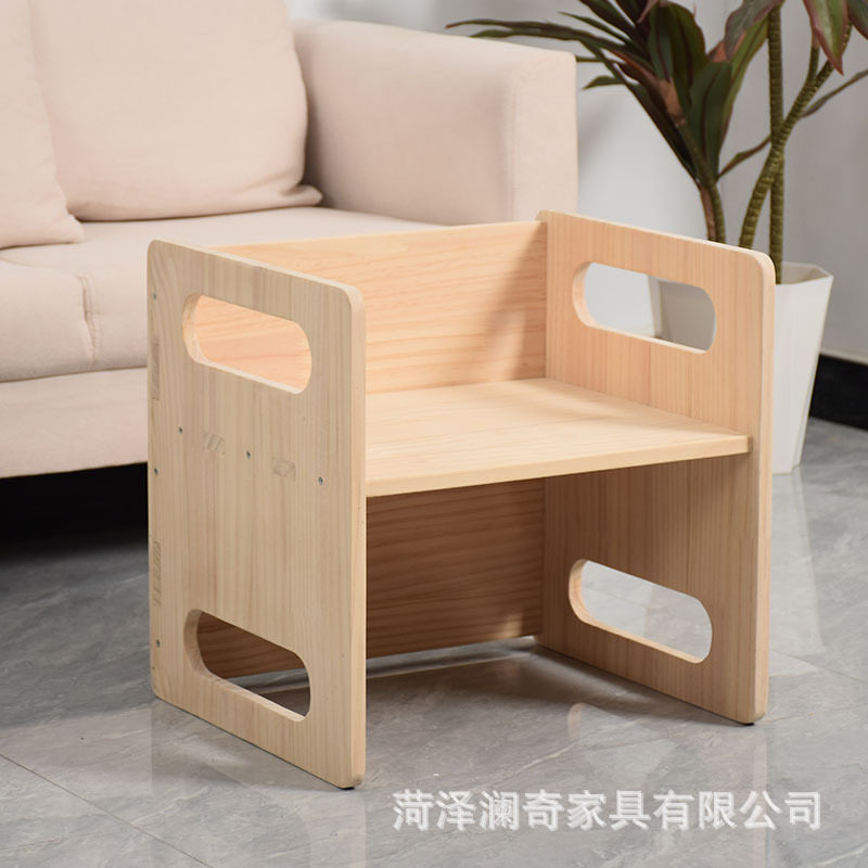 木质儿童垫脚凳多规格带靠背幼儿餐椅家用宝宝学习绘画凳厂家批发