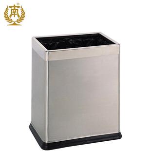 广州南方不锈钢铁烤漆酒店式长方形多层房间垃圾桶GPX-45A