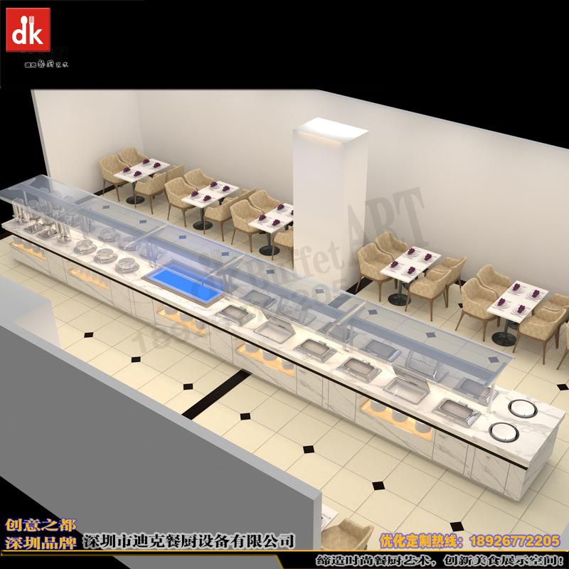 订做自助餐厅取餐台爵士白全包自助餐台设计制作多功能自助餐桌