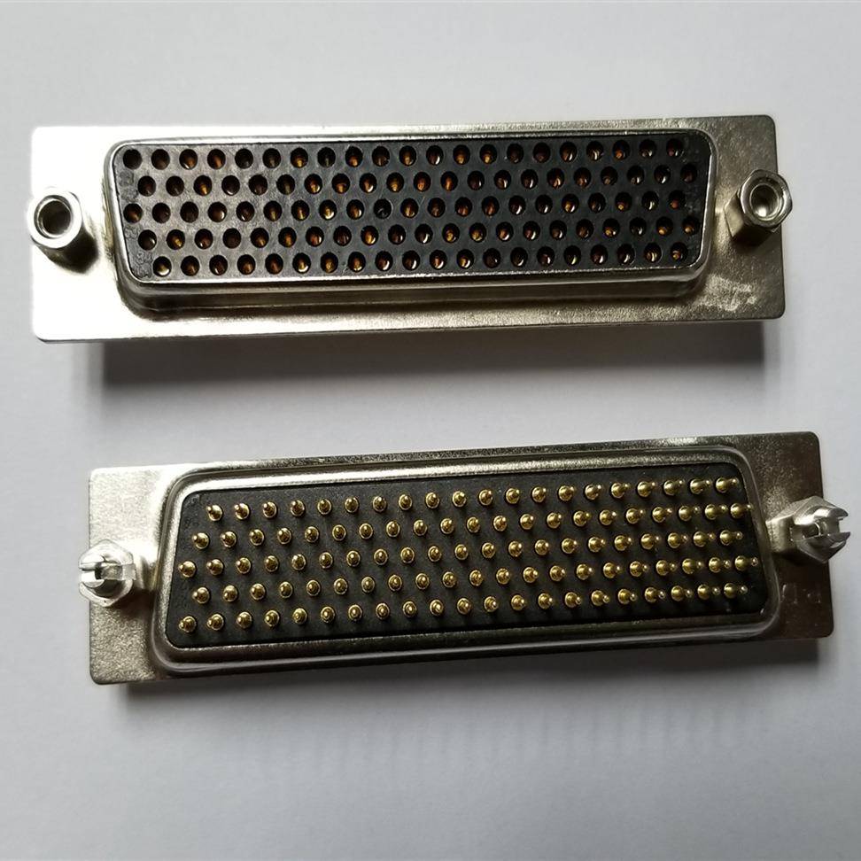 热卖高密度车针HDP104P母座电脑连接器VGA104孔接口直插接插件座