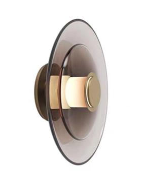 后现代轻奢极简家居餐厅玻璃小吊灯新款简约北欧圆形创意床头壁灯