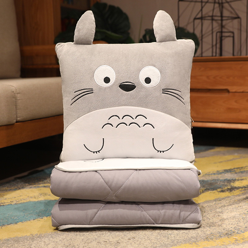 汽车抱枕被子两用午睡空调被二合一午休加厚办公室抱靠枕车用枕头