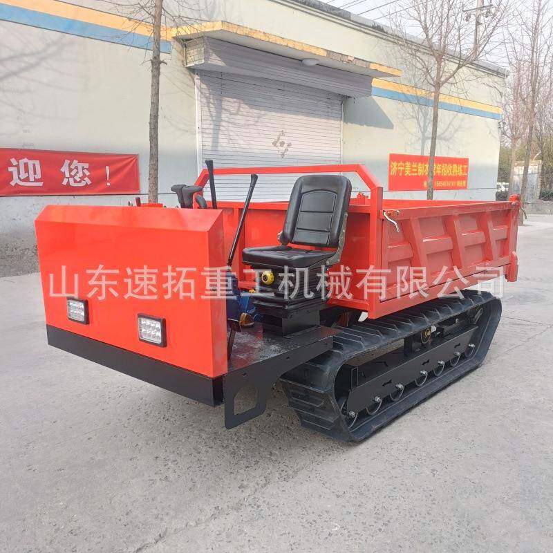 跨境出口品质小型履带运输车爬山虎山地果园全地形自卸车拉货搬运
