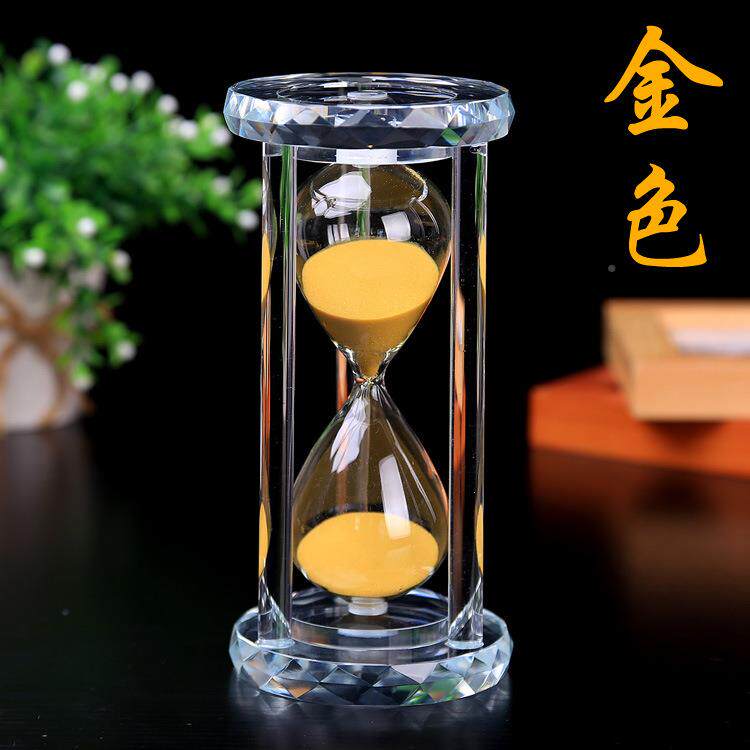晶沙漏时计器15304560水分钟圣诞节585意同学会纪念创品摆件
