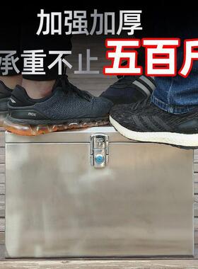 后加箱不锈钢摩托车电瓶动车电车尾箱备防96190盗厚通用外卖储物