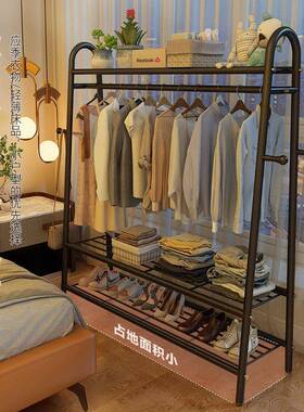 落OUK地衣帽室架租房卧衣物易纳架收简挂衣架衣杆宿舍寝室挂衣服