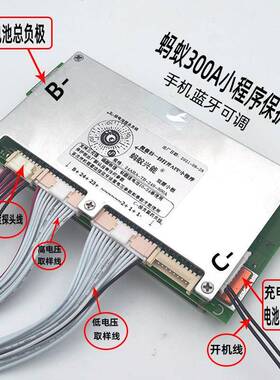 1双层10-224串-锂电池蚂蚁保护板3000a带蓝牙衡72v60均V三元里磷