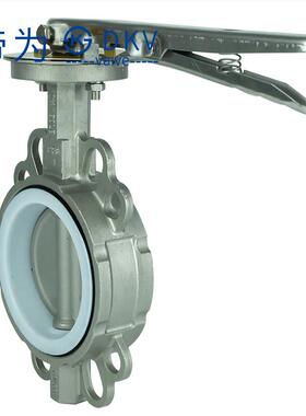 帝为DV不锈钢手AFP对夹蝶阀D71F10P手柄-动对K夹阀门管道化工阀门