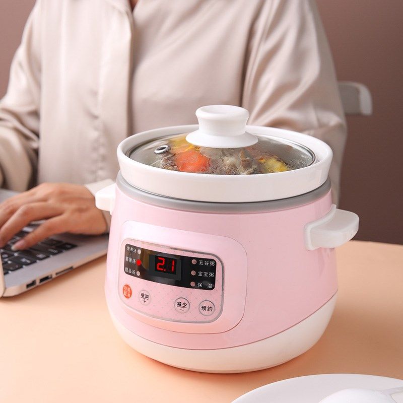 预约全自动婴儿宝宝BB粥煲汤1L养生小炖锅电炖锅陶瓷炖锅迷你家用,厨房电器,电炖锅/煲汤锅/电炖盅,淘宝优惠券,粉丝福利购,淘宝优惠卷