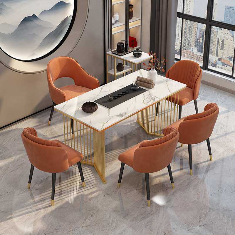 简约现代轻奢大理石茶桌椅办公室洽谈岩板茶台客厅会客招待泡茶桌,3C数码配件,USB灯,淘宝优惠券,粉丝福利购,淘宝优惠卷